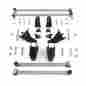 103c68 Helix Suspension Brakes And Steering Stainless Steel Rear Four 4 Link Kit For Old Car Truck Hot Rod Drag