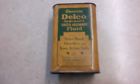 1063686 Delco Vintage Hydraulic Shock Absorber Fluid Full Can Dated