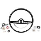 40-161898-1 Full Size Chevy Complete Steering Wheel Assembly Black Impala Ss