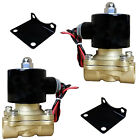 Air-valve-12-2-brkt-009 Wheelsnparts Air Ride Suspension Valves Two Brass Npt Electric Solenoid