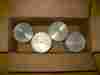 Bb-6108 Ford Motor Co Model A 1928-1931 Piston Set 030 Oversize Nos Script