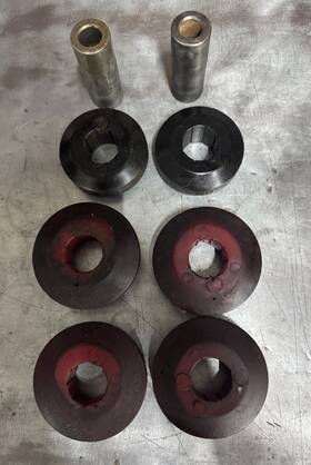 7.7105r Energy Suspension Front Tension Rod Bushings For 89-96 Nissan 240sx 300zx Used Set