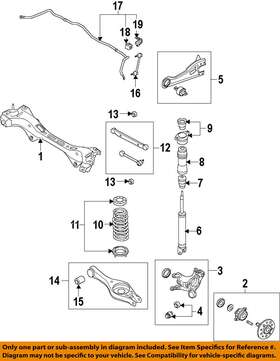 55118-3r000 Hyundai Oem 11-15 Sonata-rear Bushings 551183r000