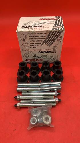 Prothane 636169152665 1-816-bl Black Greasable Shackle Bushing Kit For Yj