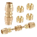Brass Dot Air Brake End 2PCS 3/8" Tube Straight Union Fittings. Fixed Price $29.82.
