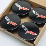 Wheel Center Rim Hub Caps Gloss Black For Corvette C7 C6 Cross Flag 68MM. Fixed Price $23.24.