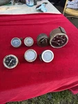 Lot 1920 1930 1940 Vintage Amp Oil Gauges Speedometer Hot Rat Rod Trog. Fixed Price $229.00.