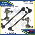 Moog Oem Front & Rear Sway Bars For 2001-2005 Dodge Stratus Lifetime Warranty. Fixed Price $150.37.