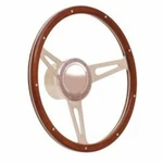 Gt Performance 38-4247 Steering Wheel 3-SPOKE Walnut Wood Grip 15" Dia. 9-BOLT. Fixed Price $241.93.