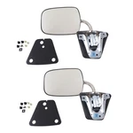 Stainless Steel Manual Side View Mirrors Lh & Rh Pair Set For Chevy Truck. Fixed Price $85.55.