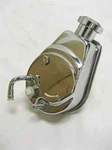 Chevy Gm Chrome Saginaw Power Steering Pump With 3/4" Press On Shaft Street Rod. Fixed Price $119.04.