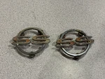 1964 Chevrolet Impala Ss Super Sport Quarter Panel Emblem Red Chrome Pair - Oe. Fixed Price $35.00.