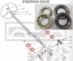Worm Gear Bearings Kit Upper And Lower Fits Willys Jeep WO-646084. Fixed Price $32.05.