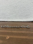 1965 1966 Chevy Belair Biscayne Impala Trunk Deck Lid Emblem Nameplate Script Oe. Fixed Price $47.40.