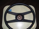 1970-81 Chevy Steering Wheel 4 Spoke Black Gm 9752585 Camaro Chevelle Nova. Fixed Price $85.00.
