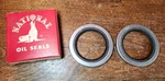2 Nos National Oil Seals 6456 Packard Chrysler Dodge Plymouth Desoto 1950-1955. Fixed Price $20.00.