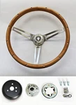 1965-1969 Mustang Grant Real Wood Steering Wheel Walnut Center 15". Fixed Price $265.99.