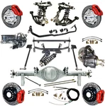 Ridetech COILOVER,4-LINK Kit,currie Rear End,wilwood Disc BRAKES,12" Drilled,red. Fixed Price $12199.99.