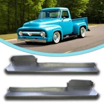 Smooth Custom Steel Running Boards FITS1953 1954 1955 1956 Ford Pickup Truck. Fixed Price $465.91.