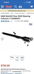 Ididit 1120680051 Retrofit Tilt Floor Shift Steering Column. Fixed Price $500.00.