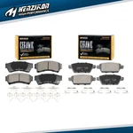 Front & Rear Ceramic Brake Pads Fits 2006-2012 Ford Fusion Lincoln Mkz Mazda. Fixed Price $28.11.
