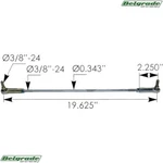 M59498 Clutch Rod Linkage Kenworth K202-2503-0498 T600 & T800. Fixed Price $204.50.
