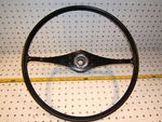 Jaguar 1968 Sedan Black Front Steering 17" Inch Oem Wheel,wheel ONLY,420G. Fixed Price $278.79.