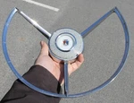 1957 1958 Ford Chrome Steering Wheel Horn FEG-3624-BW. Fixed Price $89.99.
