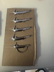 67-68 Barracuda Fender Emblems. Fixed Price $75.00.