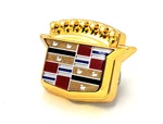 New Gm Nos 89 93 Fleetwood Deville Gold Trunk Lock Cover Crest Emblem. Fixed Price $239.95.