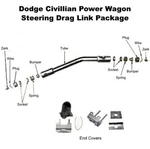 Drag Link Pkg For 1946-1971 Dodge Flat-fender Powerwagons. Fixed Price $247.88.