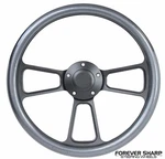14" Black Billet Carbon Fiber Steering Wheel W/ 69-94 Chevy Gm Ididit Adapter. Fixed Price $176.87.