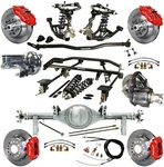 Ridetech COILOVER,4-LINK Kit,currie Rear End,wilwood Disc BRAKES,13"/12",RED. Fixed Price $12999.99.