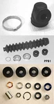 New! 1965 - 1970 Mustang Power Steering Slave Cylinder Boot, Clamp Rebuild Kit. Fixed Price $39.95.
