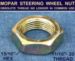 Nos 1930S Vintage Steering Wheel Nut, Mopar Obsolete Extra Fine 11/16"-20 Thread. Fixed Price $16.99.