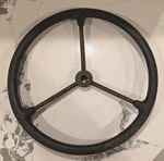 Vintage Sheller 3 Spoke Steering Wheel - 15". Fixed Price $39.00.