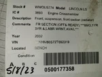 Crossmember/k-frame Suspension Front Section Fits 00-02 Lincoln Ls 1960807. Fixed Price $561.12.