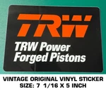 Trw Power Forged Pistons Vintage Original Vinyl Decal Sticker-engine Racing-drag. Fixed Price $8.80.