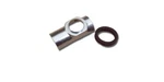 1955-57 Chevy Manual Steering Connecting Rod Dust Cover With Gasket, Each. Fixed Price $12.80.