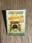 1985 Auburn Classic Car Show Pin, Indiana. Fixed Price $12.00.