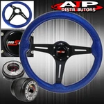 For 03-15 Accord Steering Wheel Blue Wood Sparkling + Black Slim Quick Release. Fixed Price $96.31.