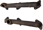 Original 1942 - 1948 Ford V8 Pair Of Exhaust Manifolds New " Nos. Fixed Price $680.00.
