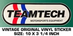 Teamtech Motorsports Equipment - Vintage Original Vinyl Decal Sticker Racing. Fixed Price $8.75.