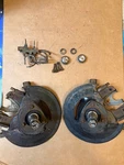 1971-73 Mustang/cougar Front Disc Brake Spindles Set D1ZA-3107-AA D1ZA-3108-AA. Fixed Price $400.00.