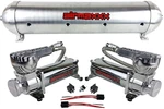 Airmaxxx Gallon Aluminum Tank Raw Finish & Dual Compressors 580 Chrome. Fixed Price $571.39.