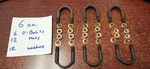 6 Mb Gpw CJ2A CJ3A M38A1 Willys Jeep - Usgi Drive Joint Bolts & Grd. Fixed Price $24.00.