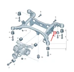 New Audi Q8 Suspension Crossmember Insulator 4M0505563F 4M0-505-563-F. Fixed Price $178.90.