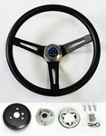 70-76 Dodge Dart Duster Charger Demon Black Steering Wheel 13 1/2". Fixed Price $117.95.