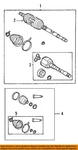 Gm Oem 03-06 Vibe Front Suspension Drive Axles-axle Assy 88969964. Fixed Price $656.65.