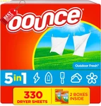 Dryer Sheets 330CT Outdoor Fresh Fabric Softener Static Wrinkle Control - Us. Fixed Price $22.95.